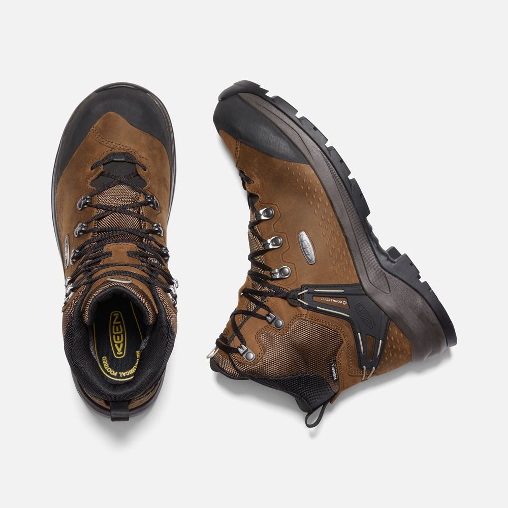 Keen Outdoor Bot Erkek Kahverengi/Siyah - Wild Sky Waterproof - Türkiye VAEB38249